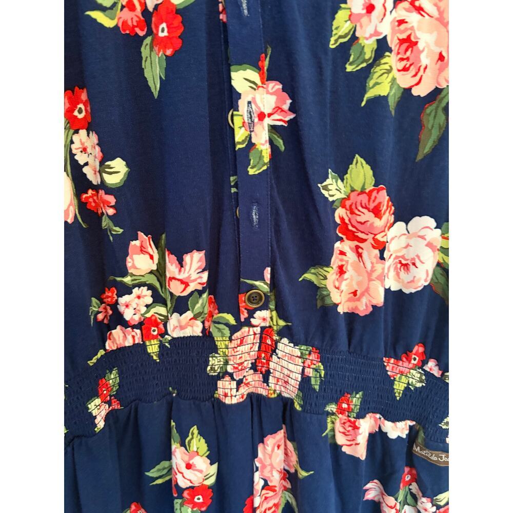 Matilda Jane Navy Floral Button Front Romper Medium NWT Boho - Picture 4 of 8